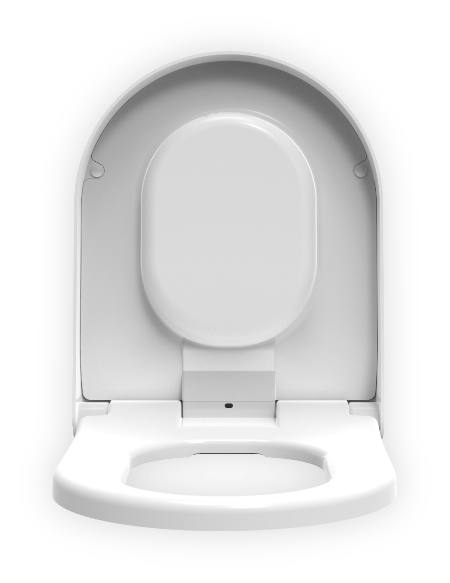 Universal White Anti bacterial and Luxurious toilet seat in DUROPLAST 